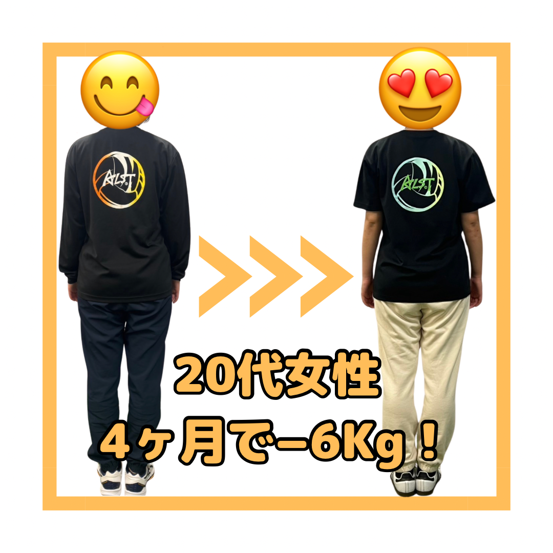 週一でマイナス６kg達成‼︎20代女性のビフォーアフター