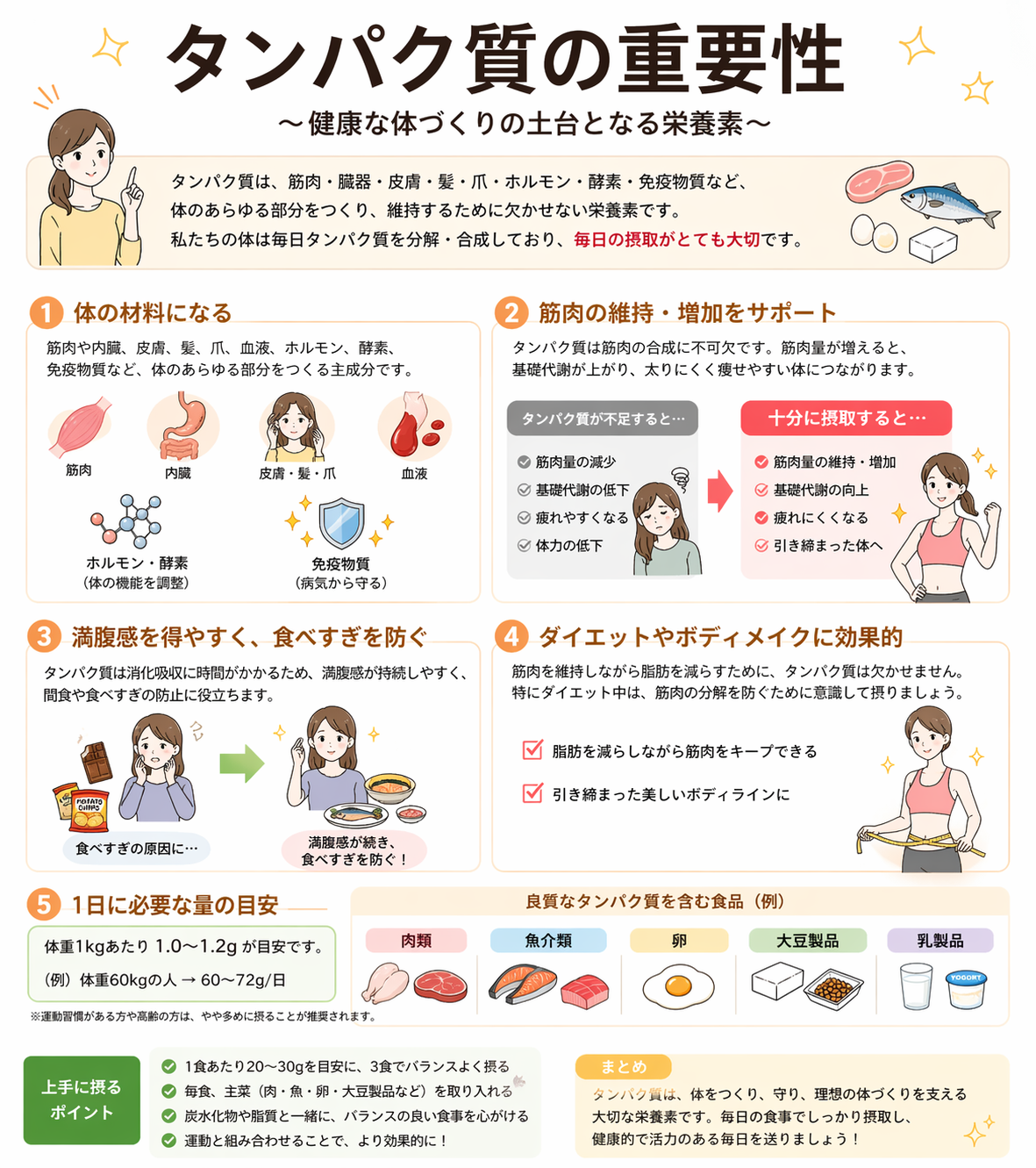 たんぱく質の重要性🍖